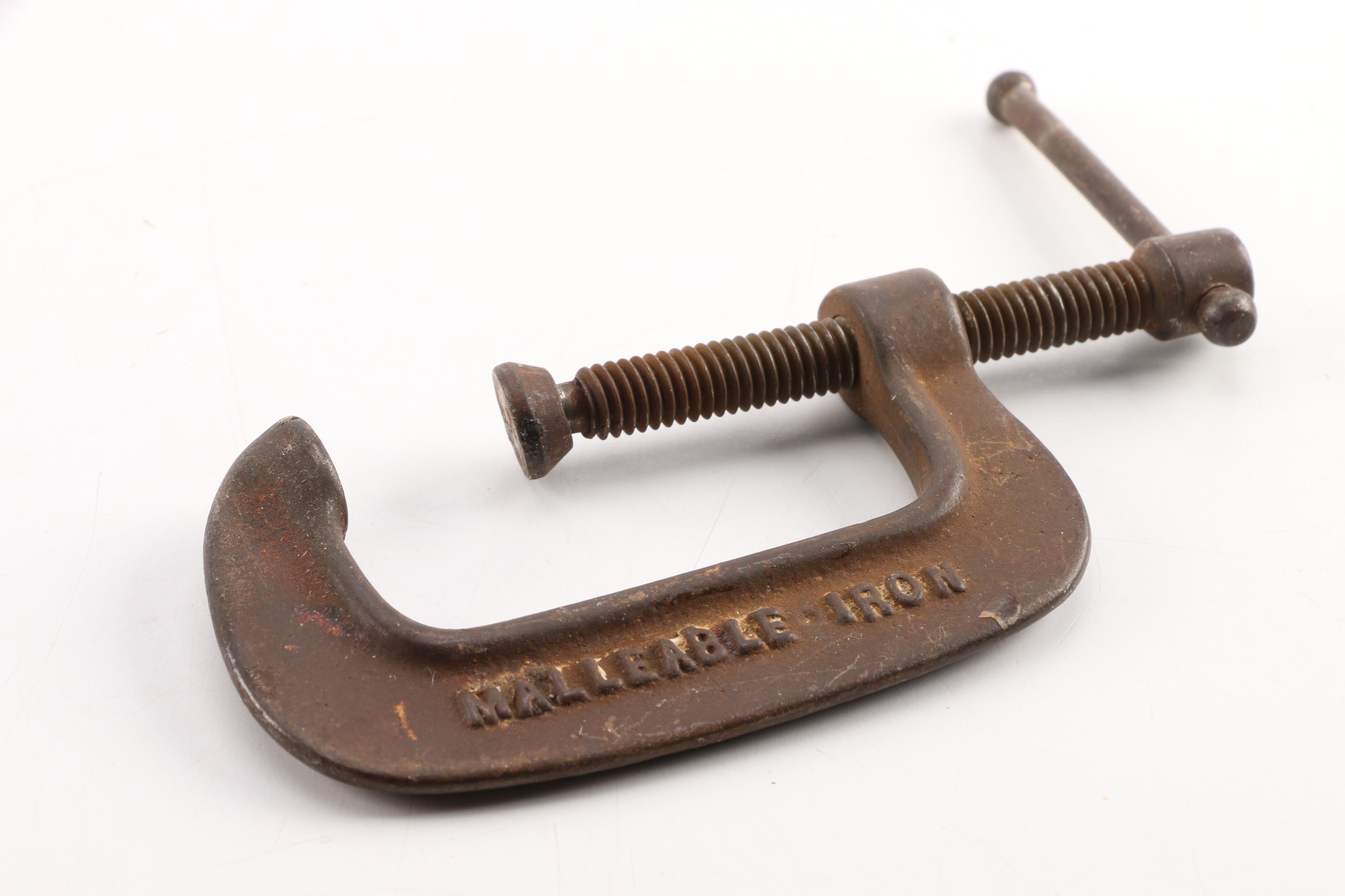 Clamps Including Sliding Arm Locking, C-Clamp and Hand Screw Clamps