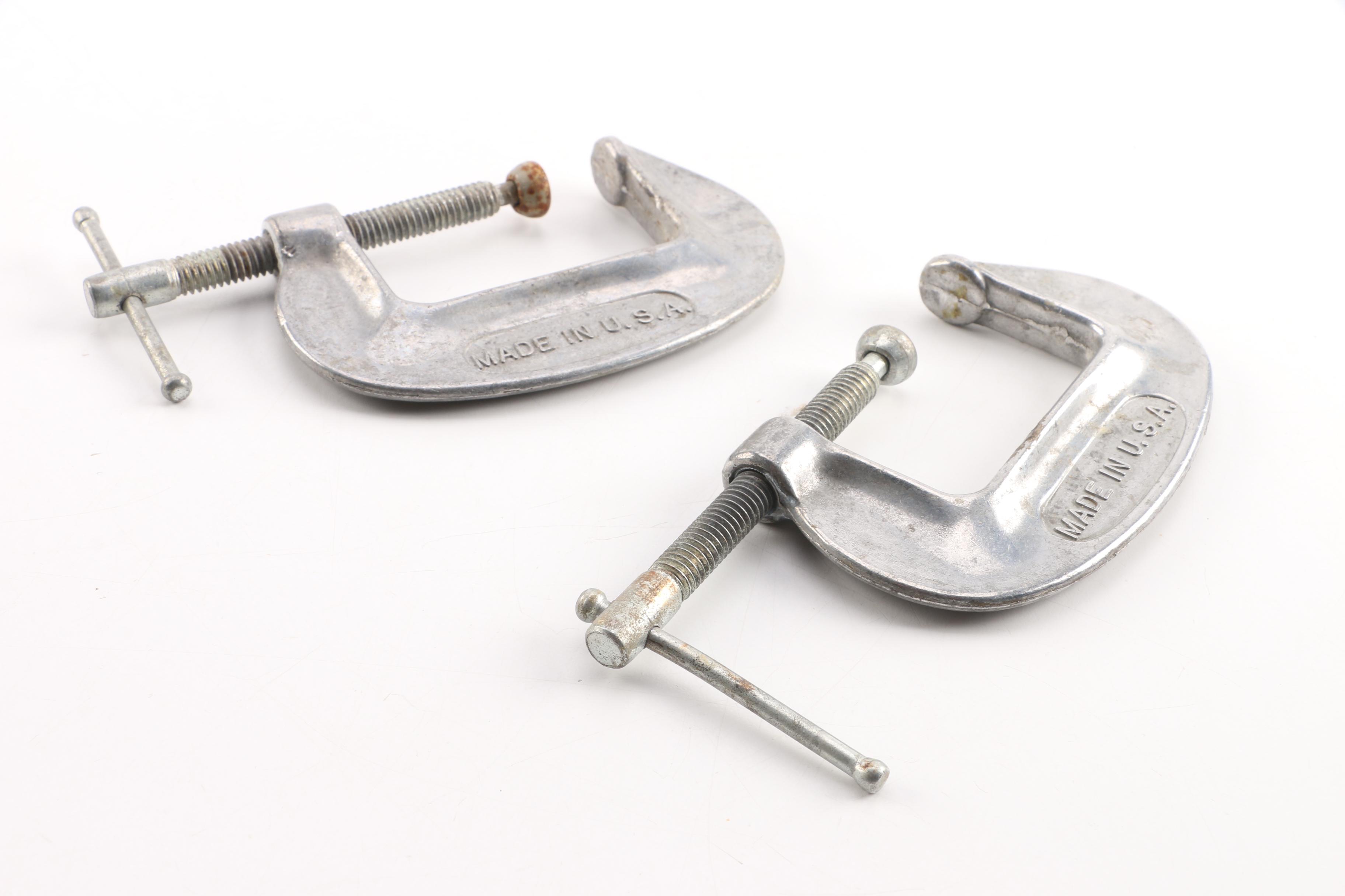 Clamps Including Sliding Arm Locking, C-Clamp and Hand Screw Clamps