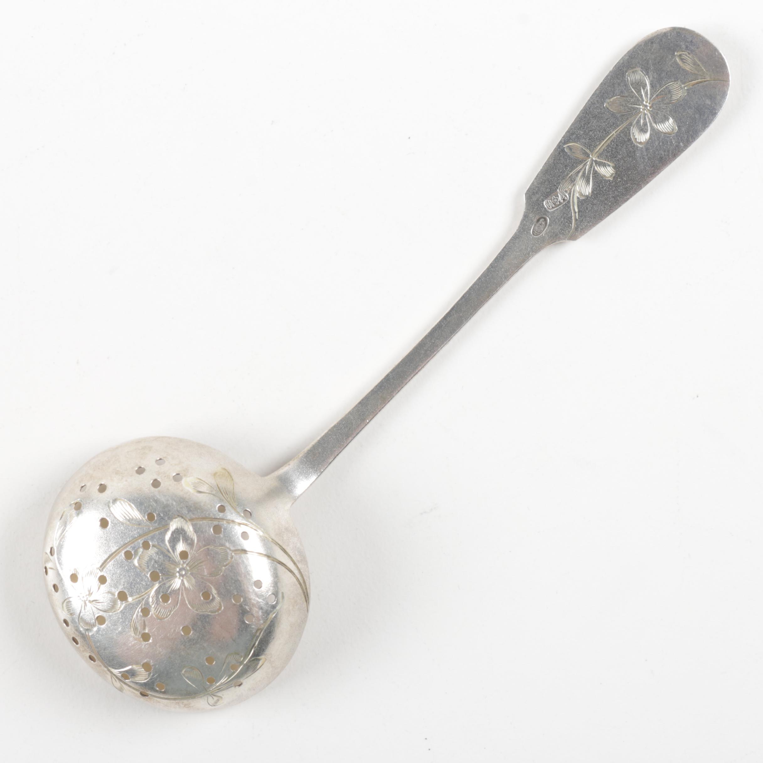 Russian Andreev Ivan Fedorovich 875 Silver Spoon With Assorted Silver Flatware