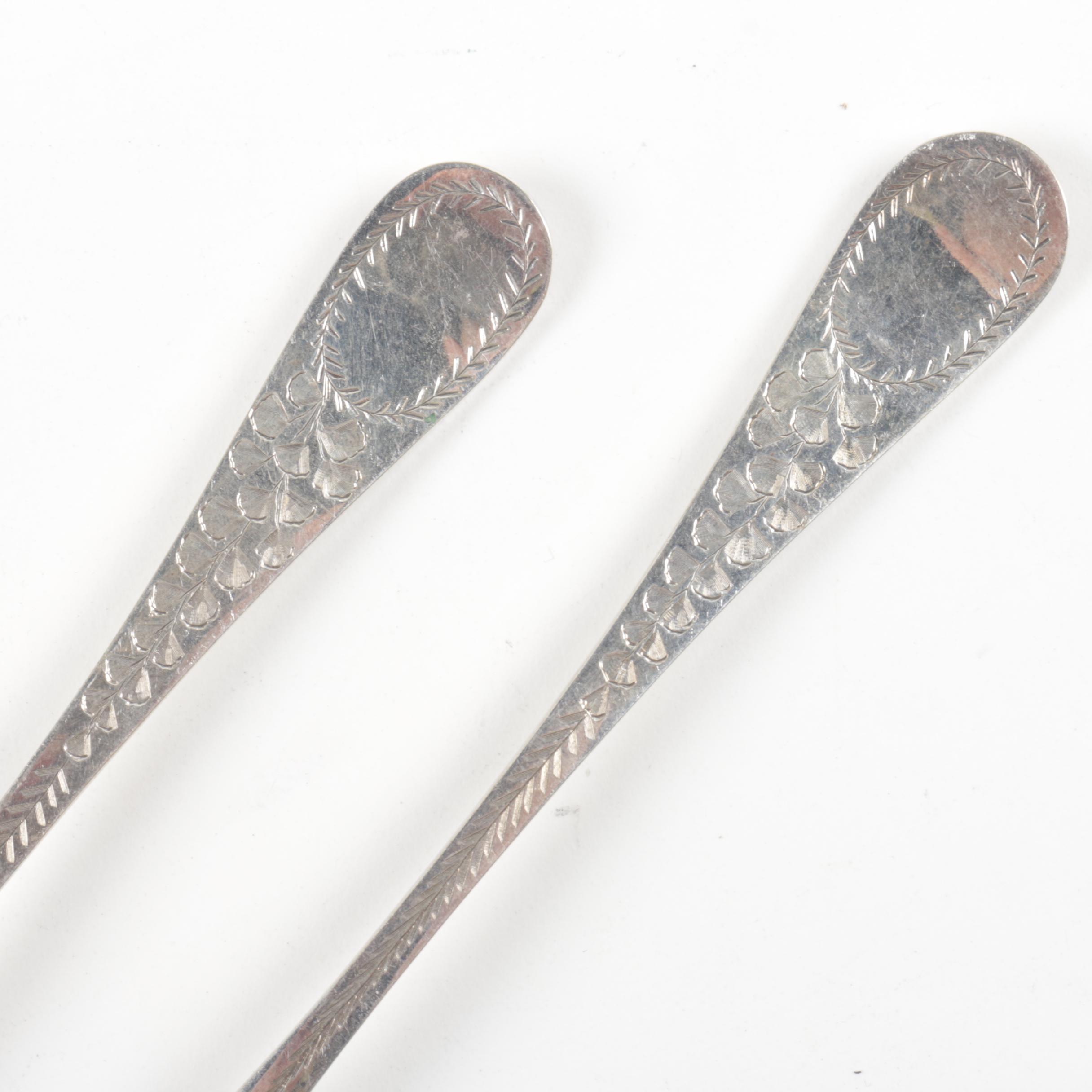 Russian Andreev Ivan Fedorovich 875 Silver Spoon With Assorted Silver Flatware