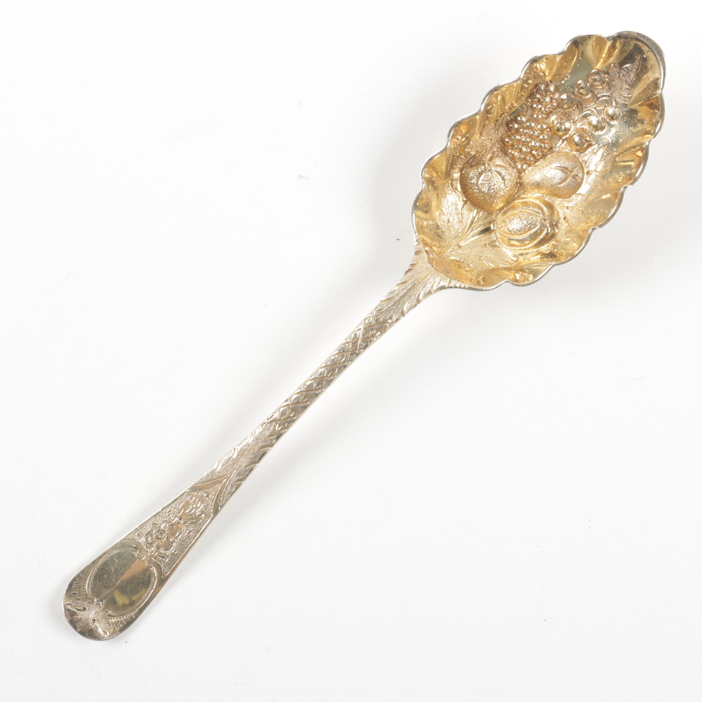 Russian Andreev Ivan Fedorovich 875 Silver Spoon With Assorted Silver Flatware