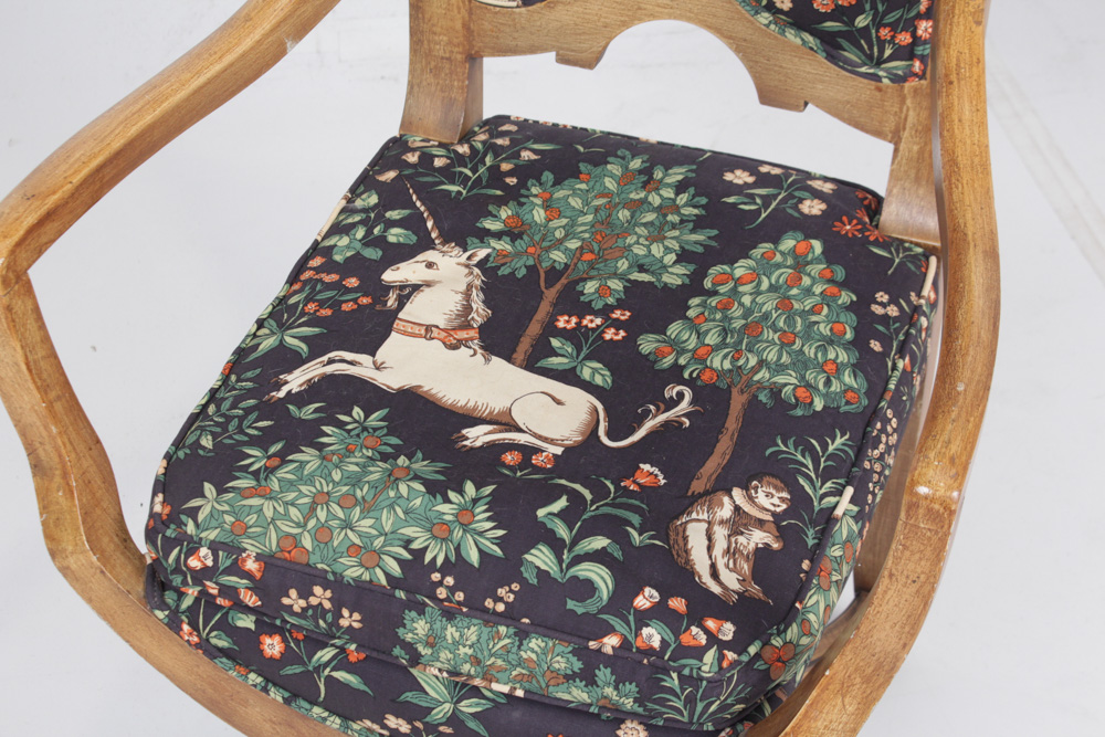 Vintage Gothic Revival Style Armchair