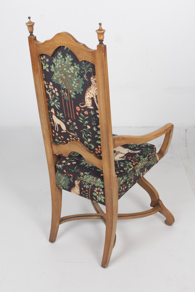 Vintage Gothic Revival Style Armchair