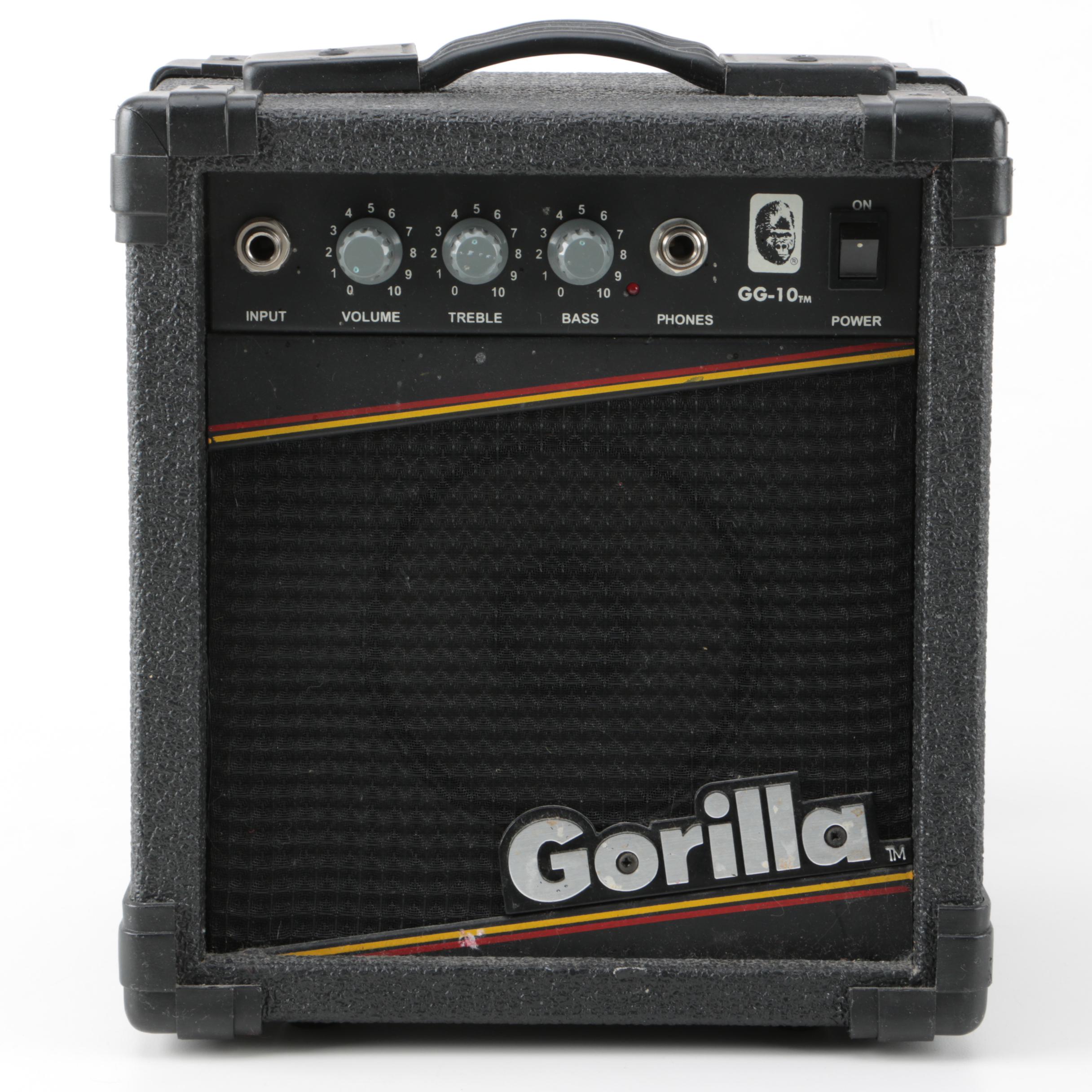 Fender and Gorilla Guitar Amplifiers and Behringer Headphone Amplifier