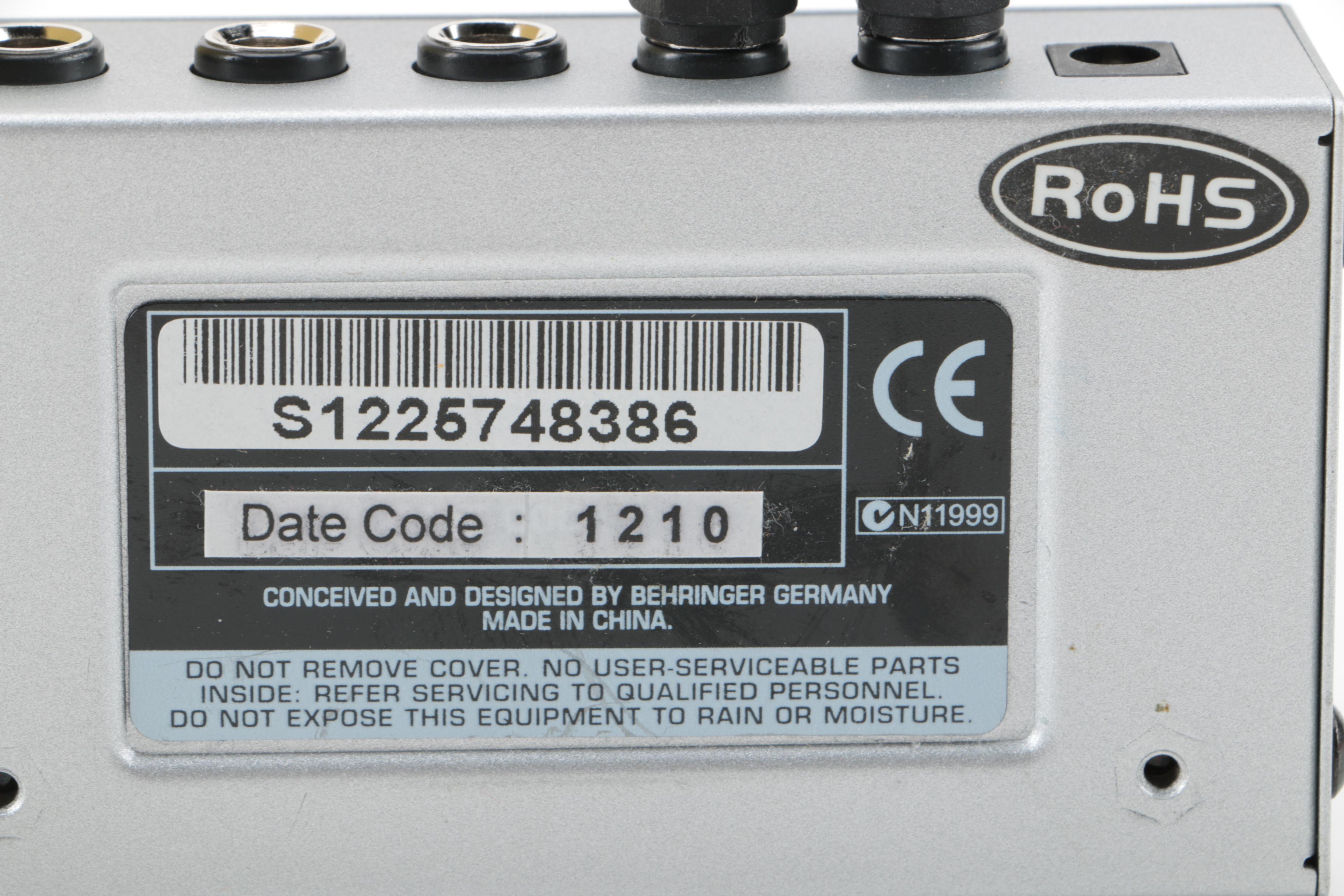 Fender and Gorilla Guitar Amplifiers and Behringer Headphone Amplifier