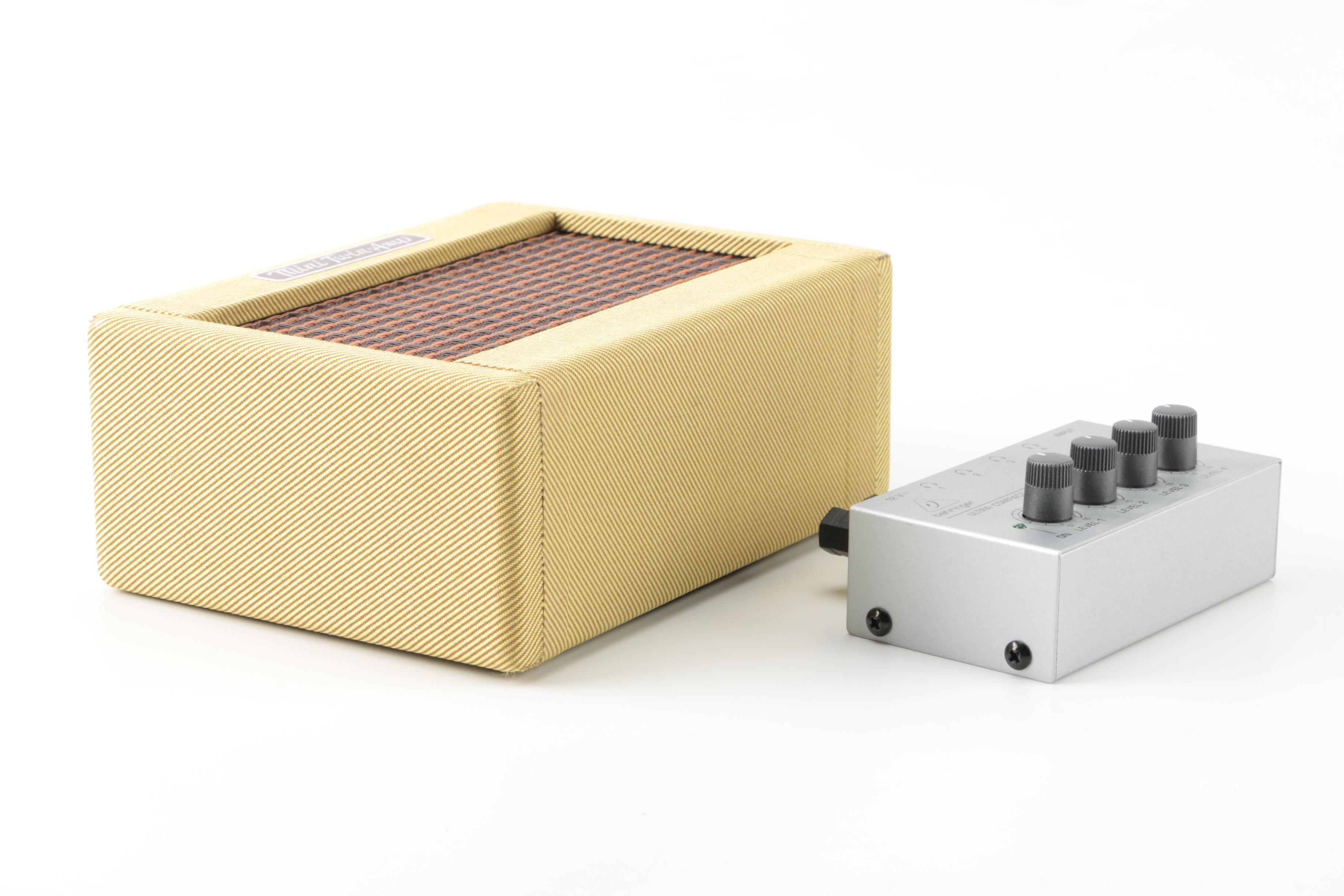 Fender and Gorilla Guitar Amplifiers and Behringer Headphone Amplifier