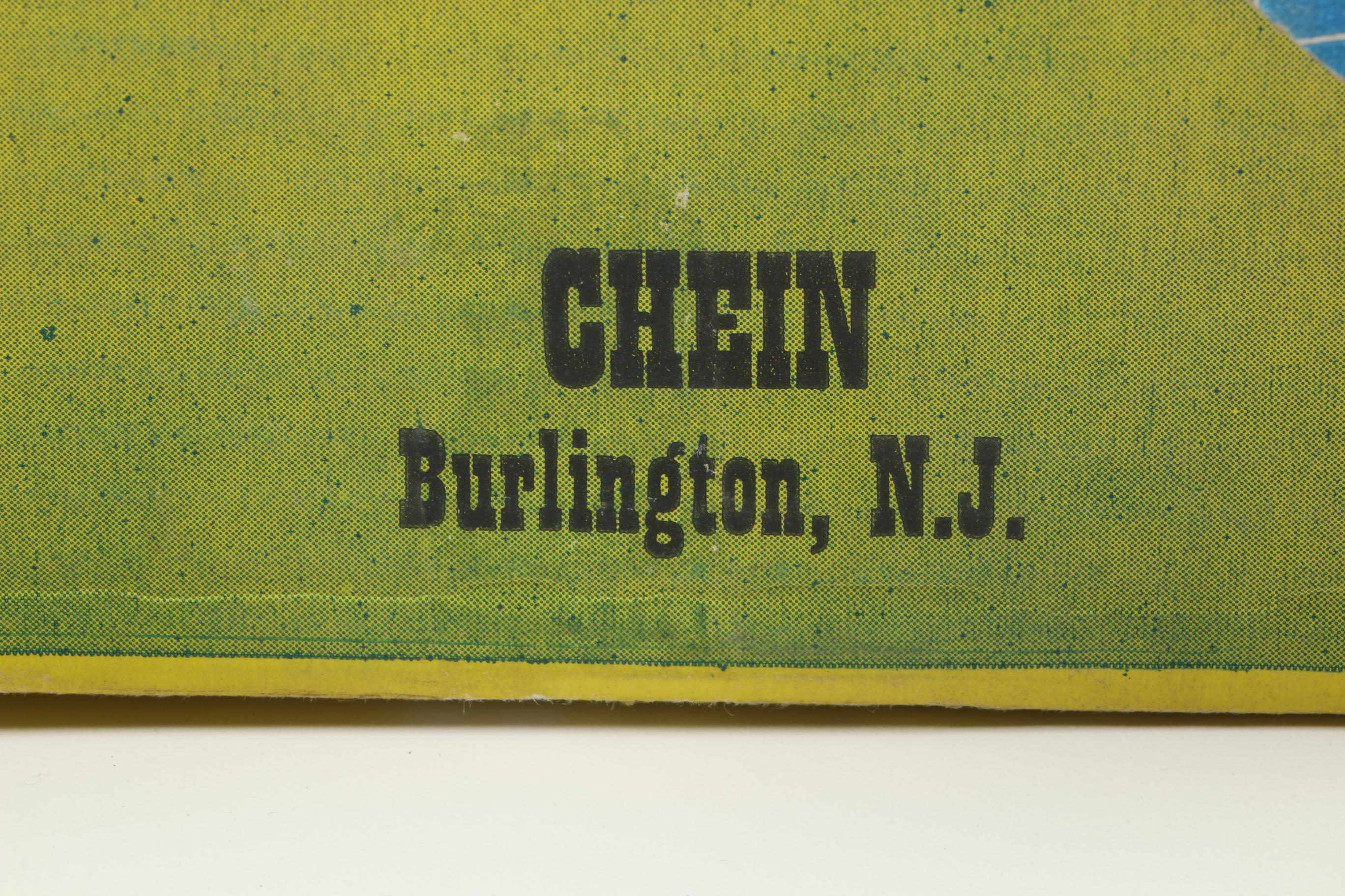 Circa 1950s J. Chein Tin Toy Roller Coaster Toy