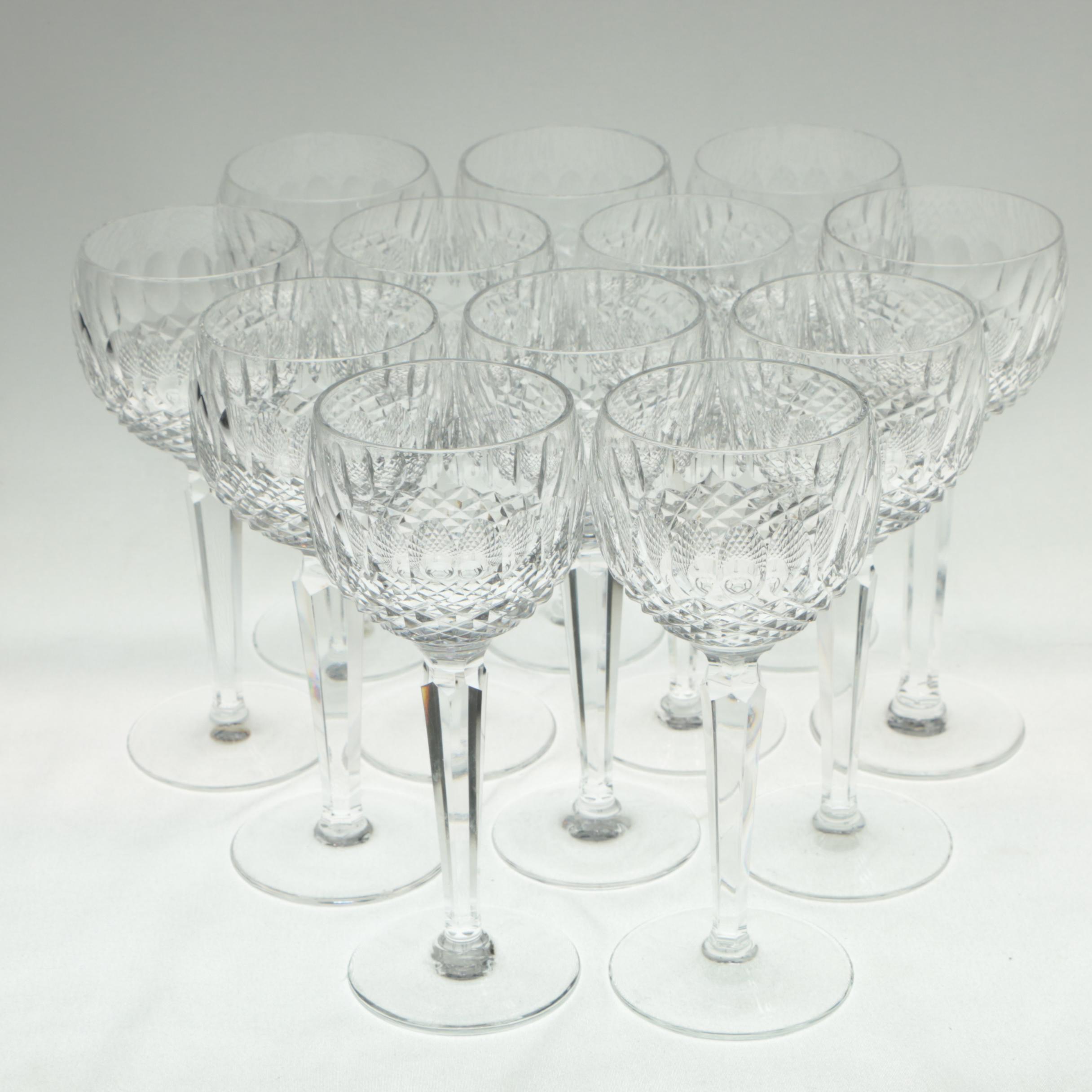 Waterford Crystal "Colleen" Wine Hock Glasses