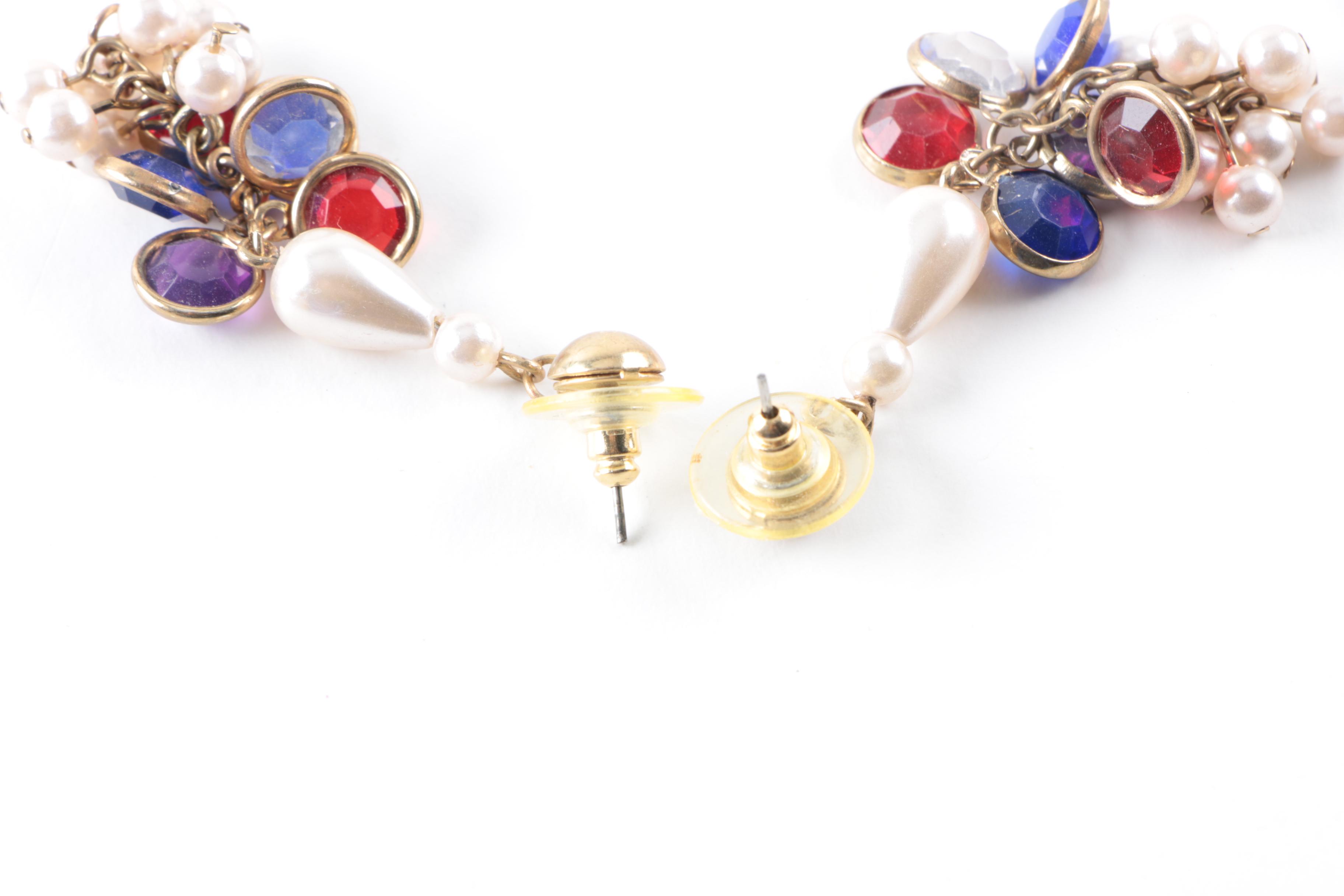 Assorted Costume Jewelry Including a Coro Bracelet