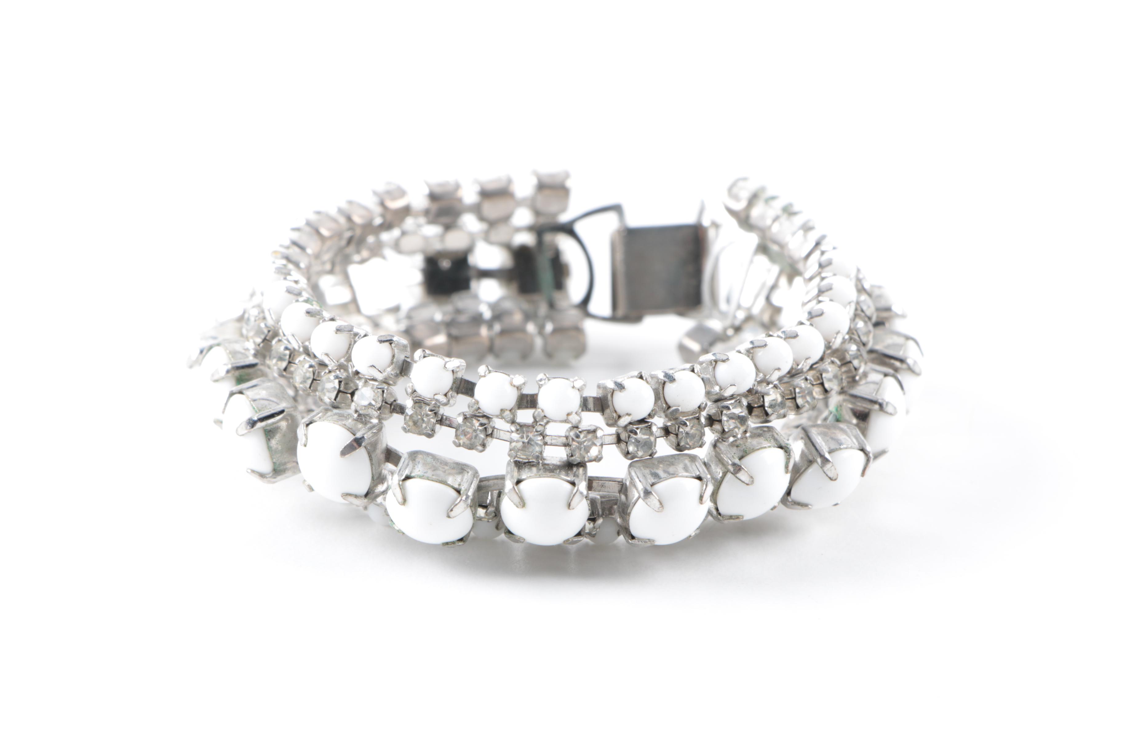 Assorted Costume Jewelry Including a Coro Bracelet