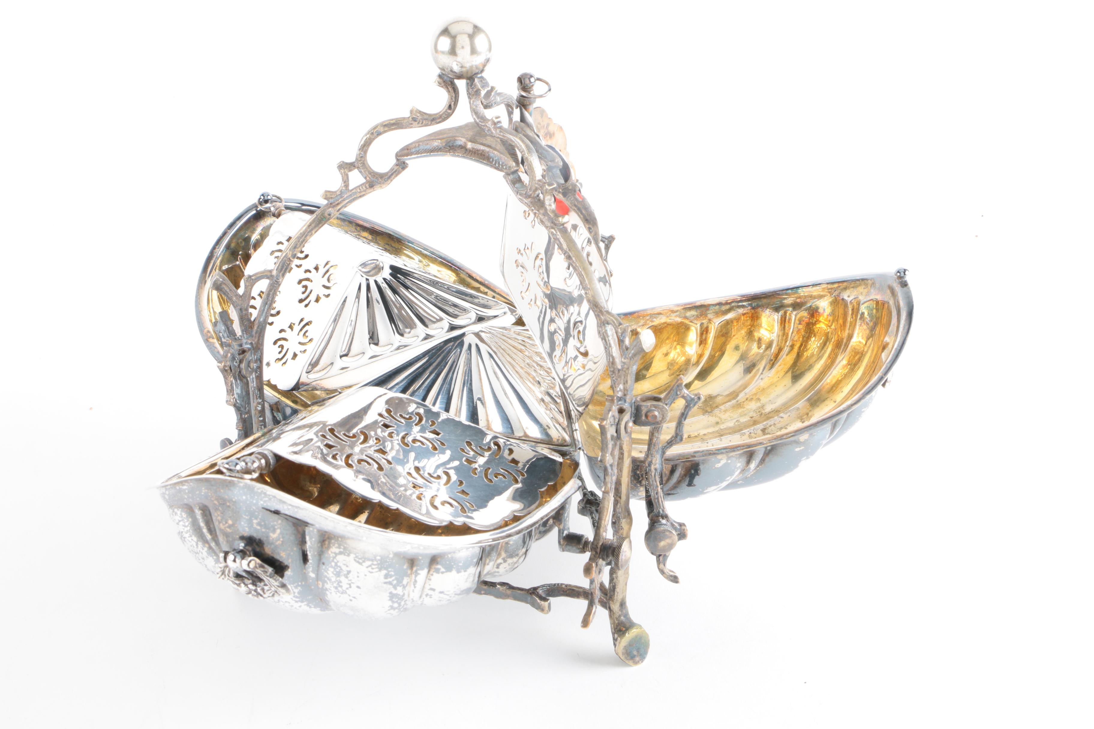 William Adams English Silver Plate Biscuit Warmer