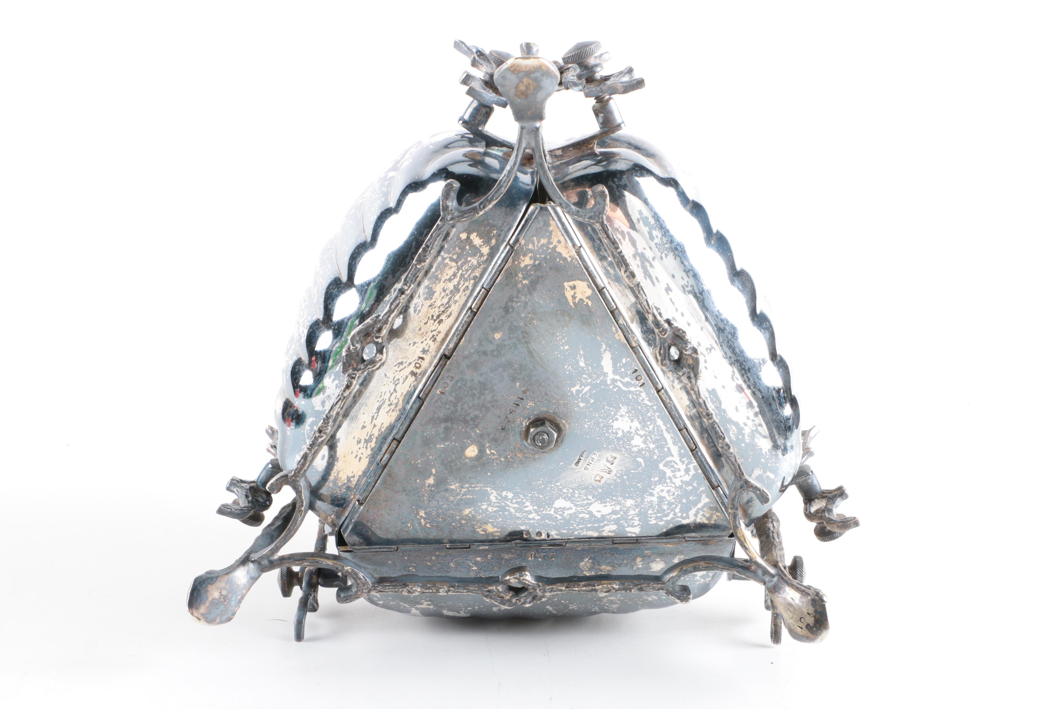 William Adams English Silver Plate Biscuit Warmer