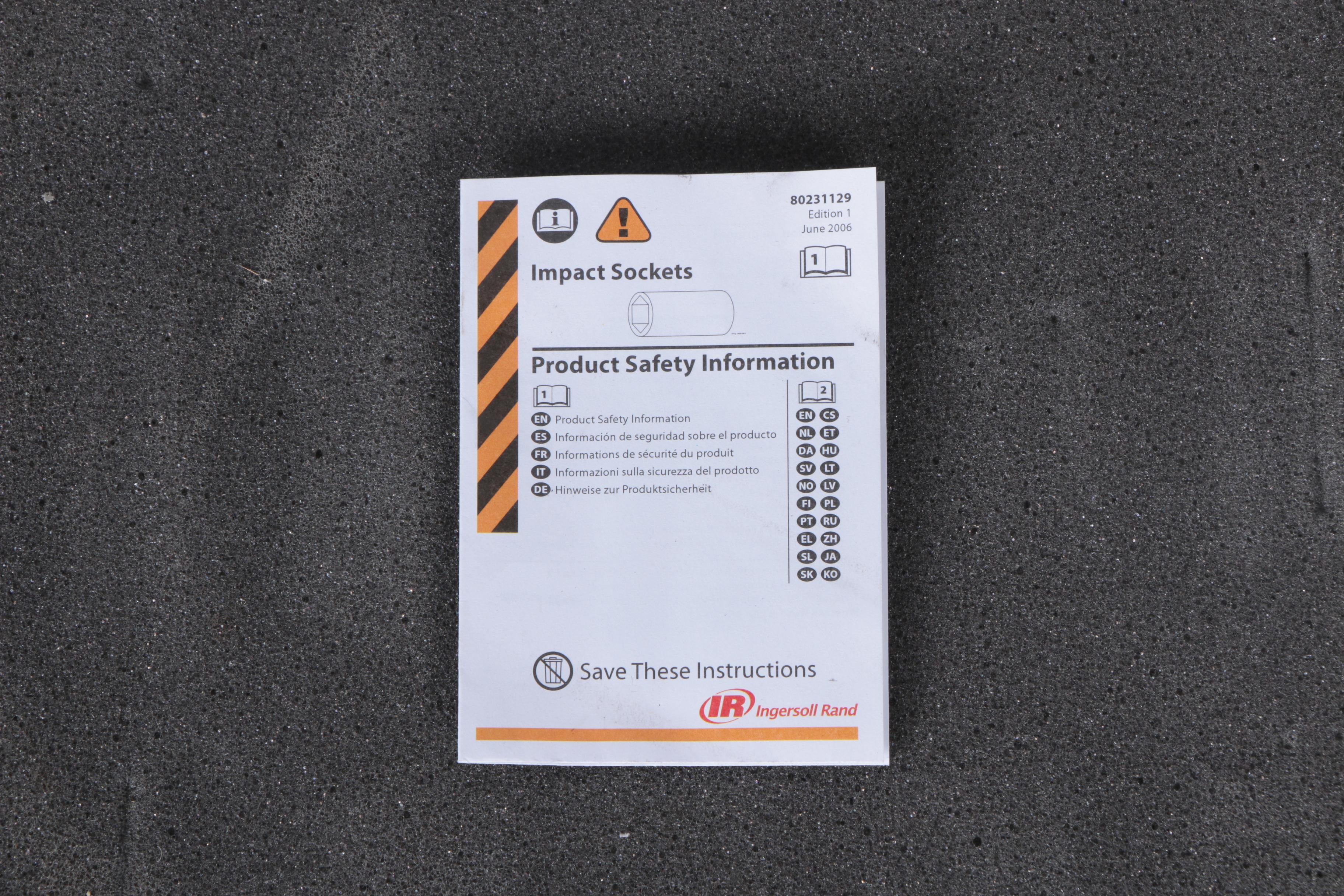 Ingersoll Rand MEGA Impact Socket Set