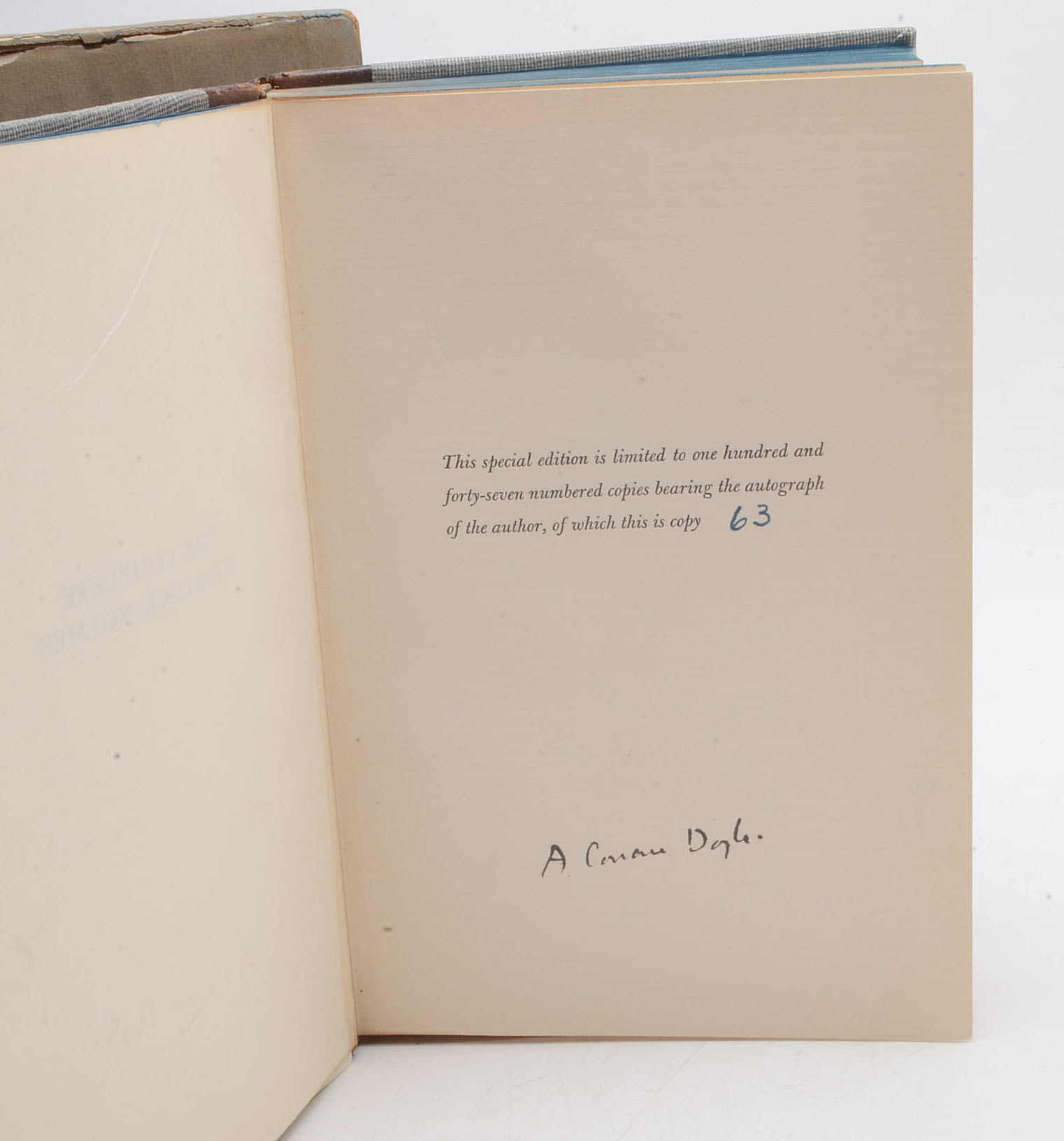 1953 Arthur Conan Doyle Signed Limited Edition "The Complete Sherlock Holmes"