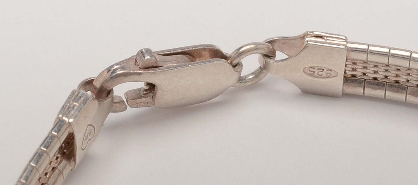 Sterling Silver Flexible Link Bracelets