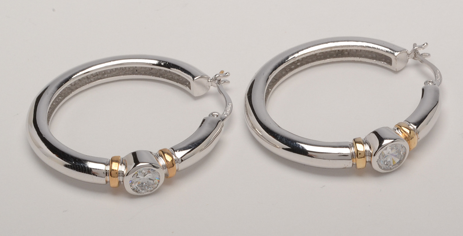 Freshwater Pearl Coil Bracelet and Silver Tone Hoop Earrings