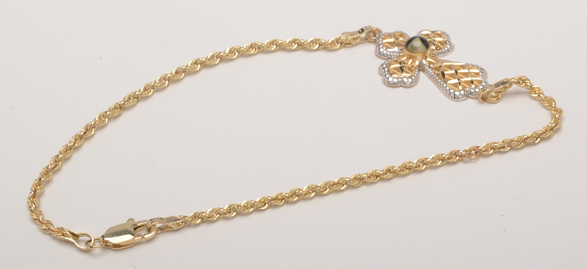 10K Gold Nativity Stone Bracelet