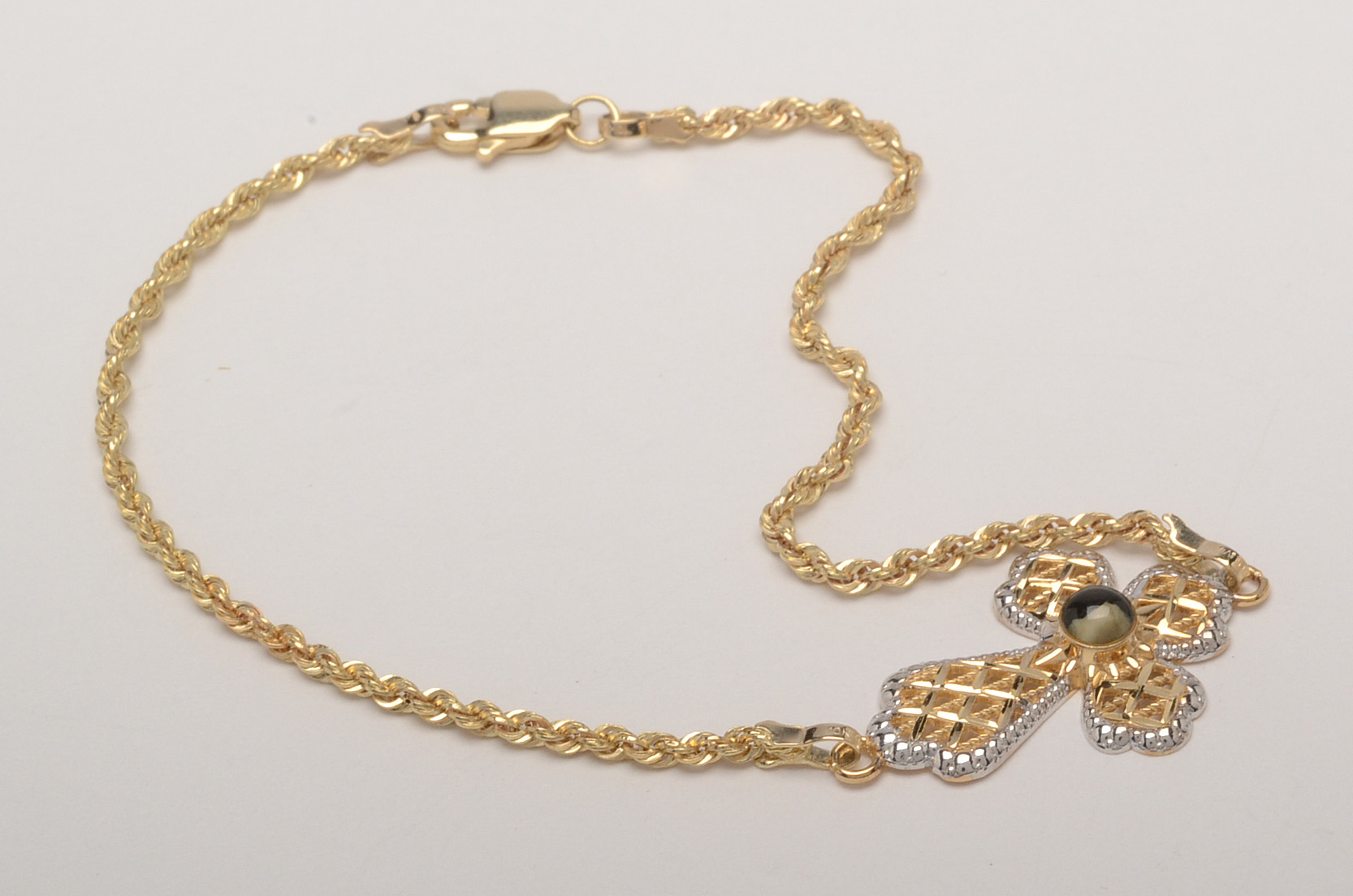 10K Gold Nativity Stone Bracelet