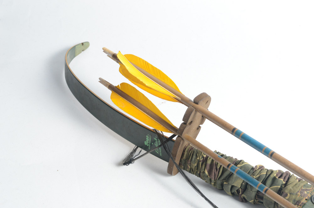 Vintage Bear Archery Recurve Bow with Arrows