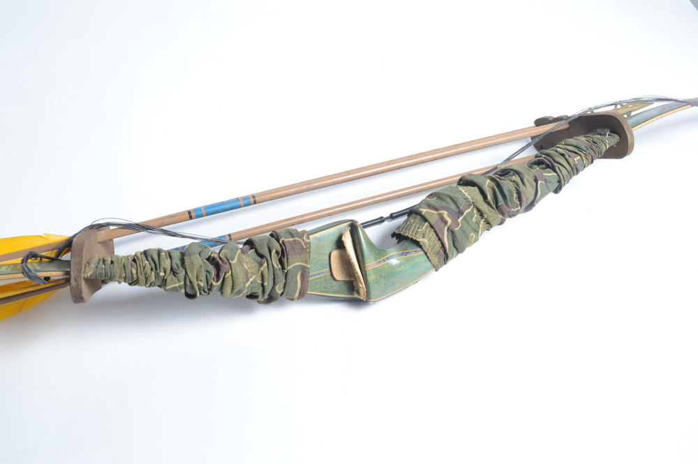 Vintage Bear Archery Recurve Bow with Arrows