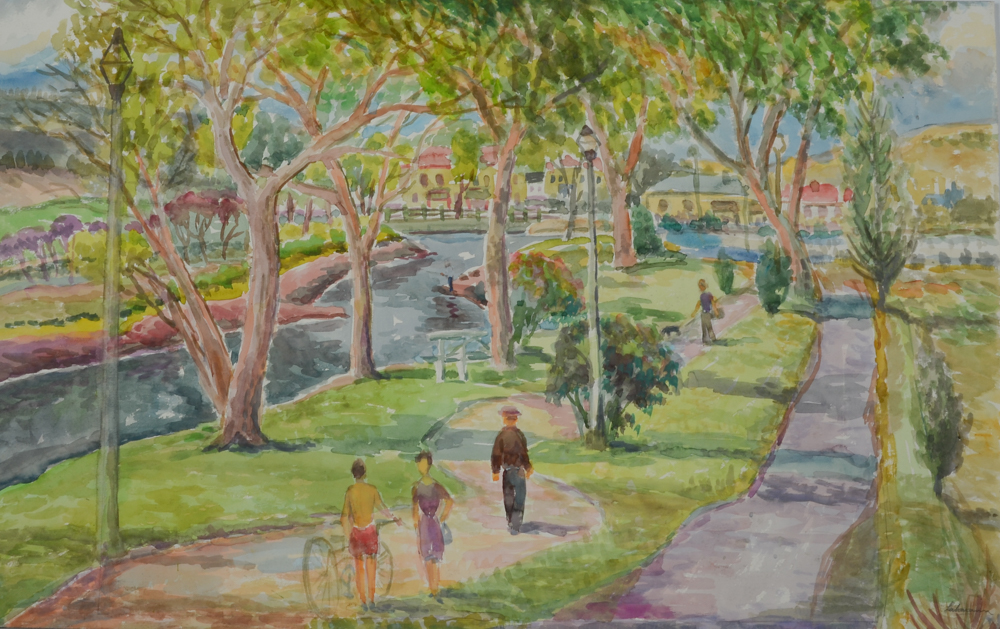 Robert Lahman Pair of Watercolor Paintings