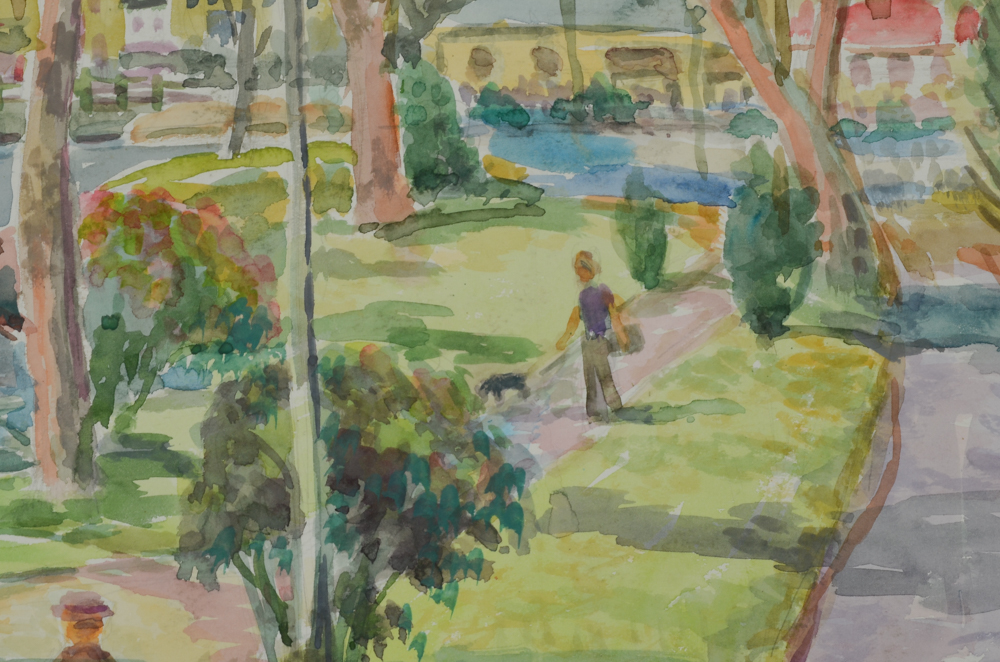 Robert Lahman Pair of Watercolor Paintings