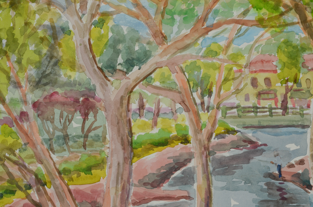 Robert Lahman Pair of Watercolor Paintings