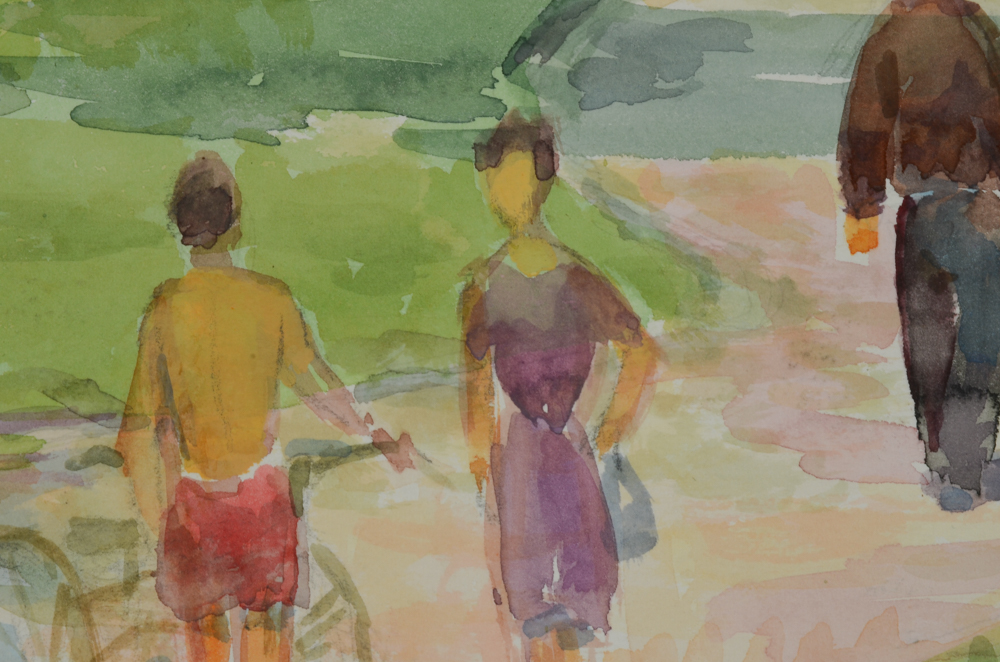 Robert Lahman Pair of Watercolor Paintings