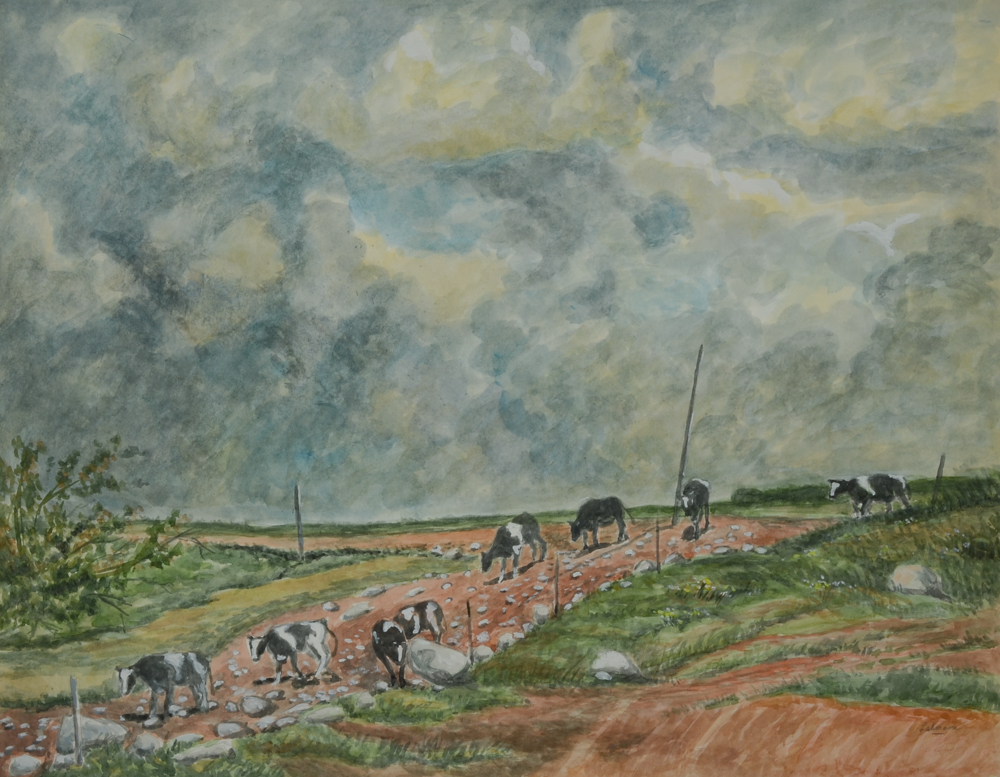 Robert Lahman Pair of Watercolor Paintings