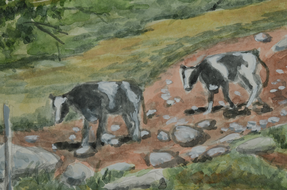 Robert Lahman Pair of Watercolor Paintings