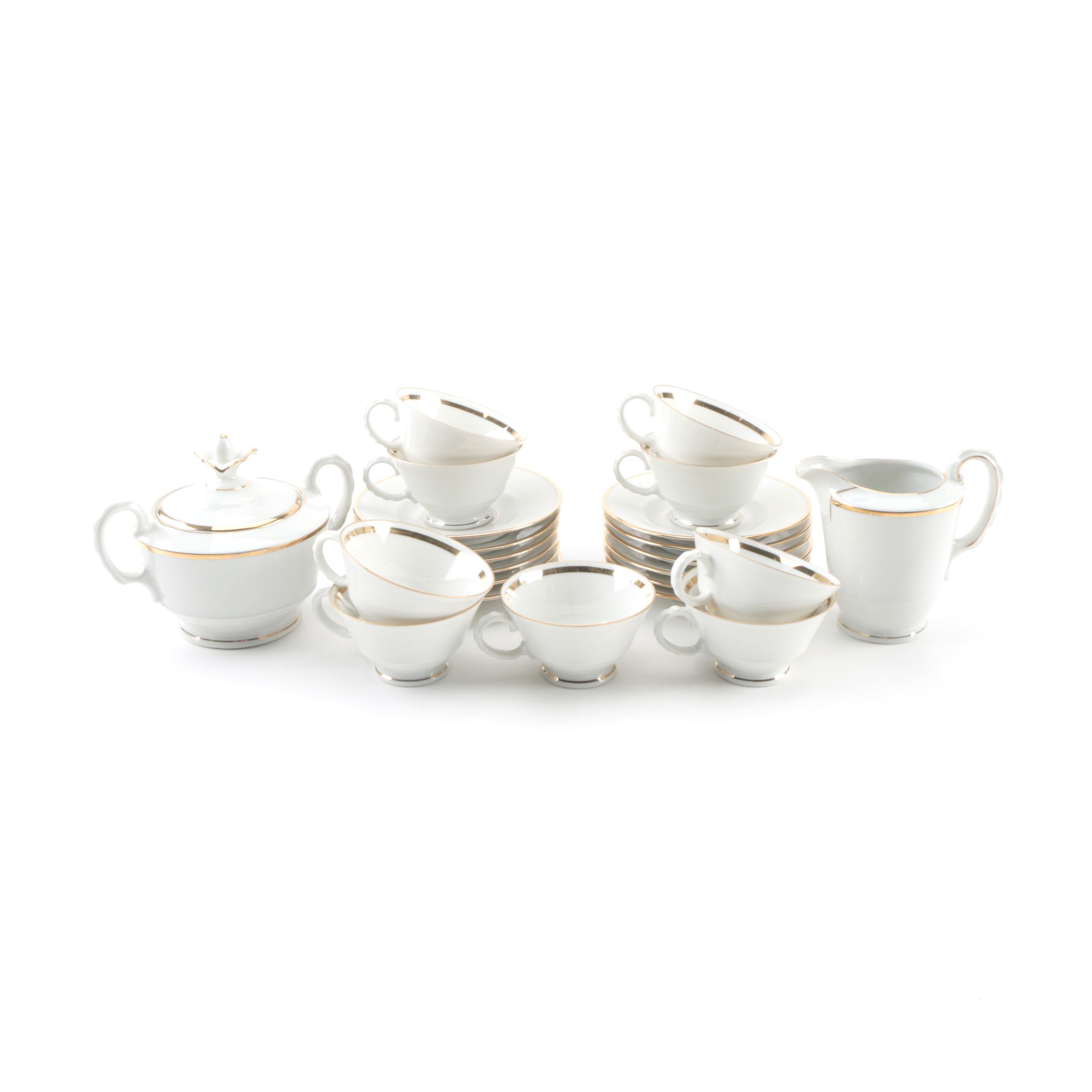 Johann Seltmann Porcelain Tea Service, Circa 1950