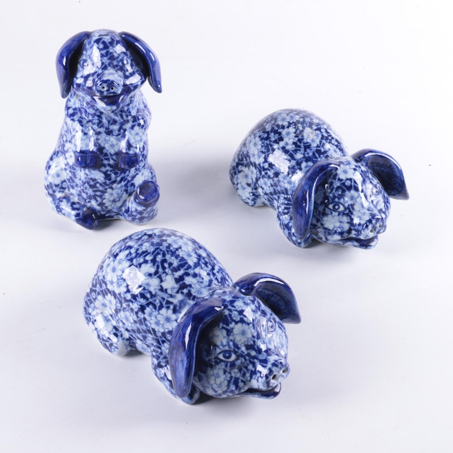 Ceramic Pig Figurines