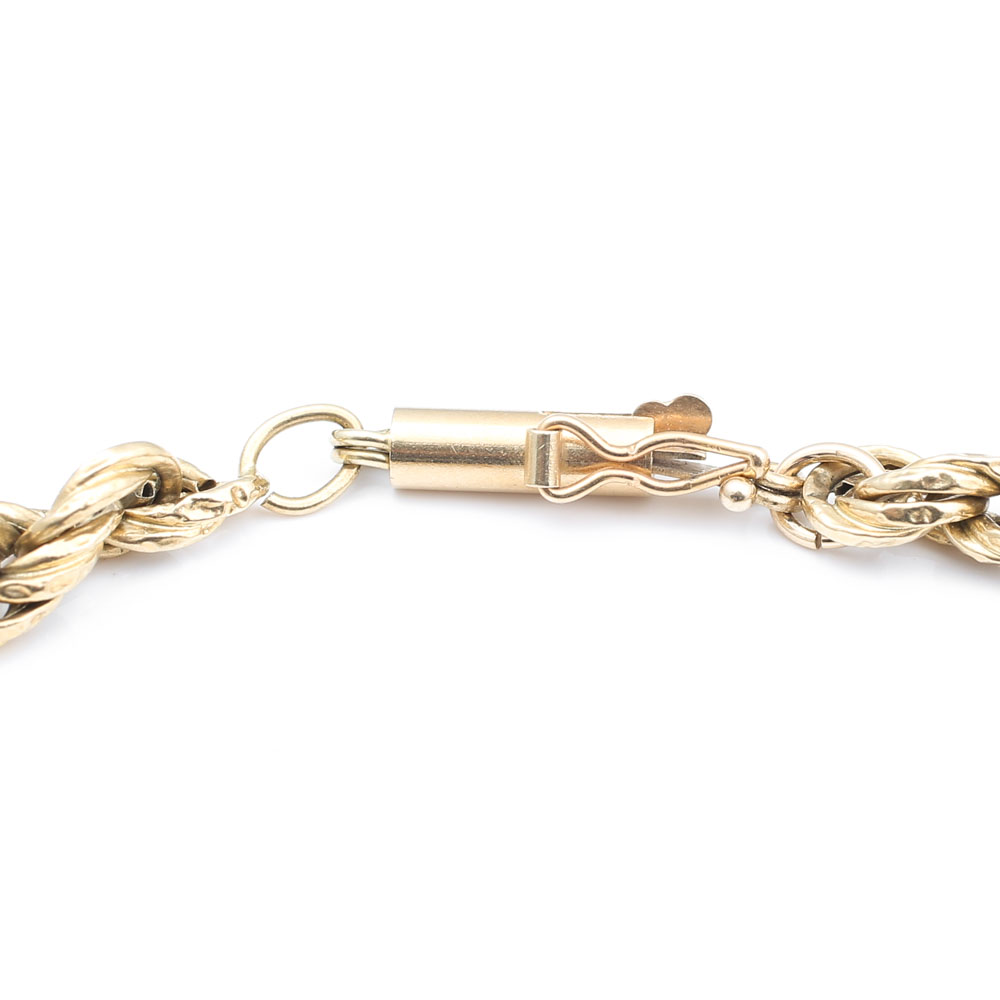 14K Yellow Gold Rope Bracelets