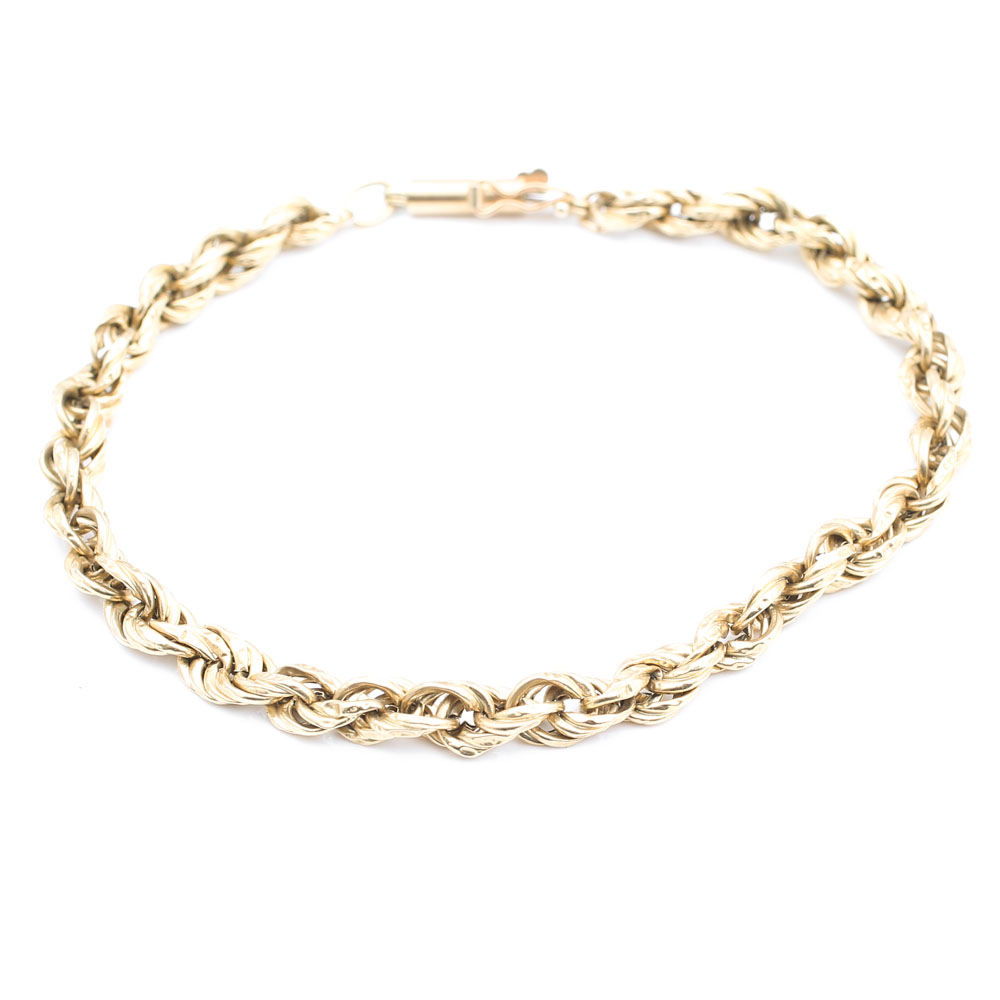 14K Yellow Gold Rope Bracelets
