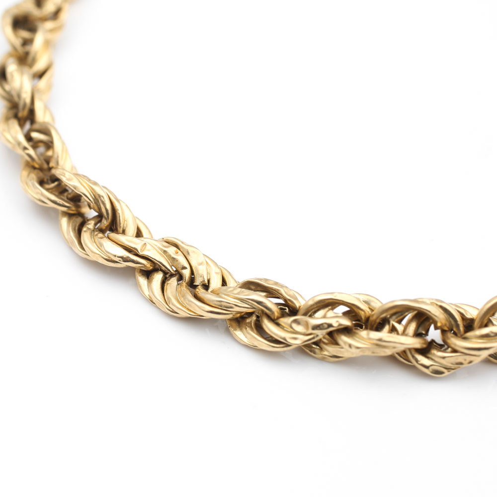 14K Yellow Gold Rope Bracelets