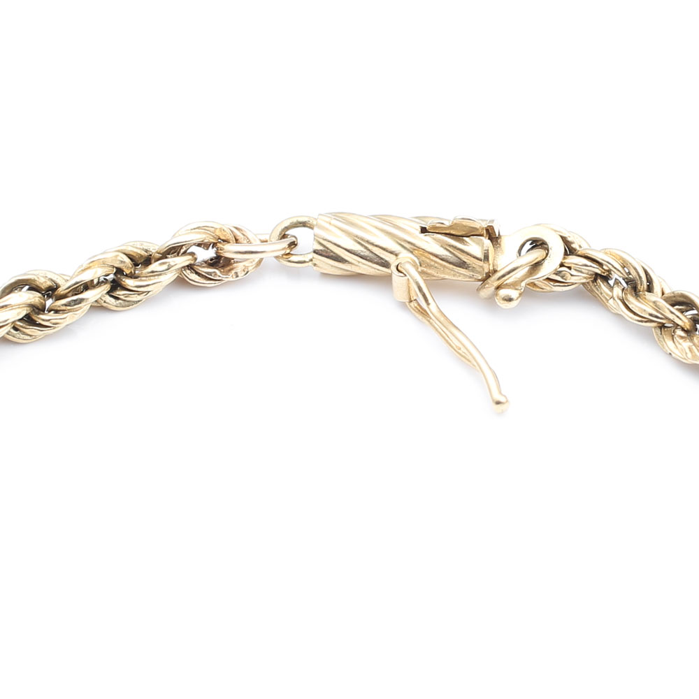 14K Yellow Gold Rope Bracelets