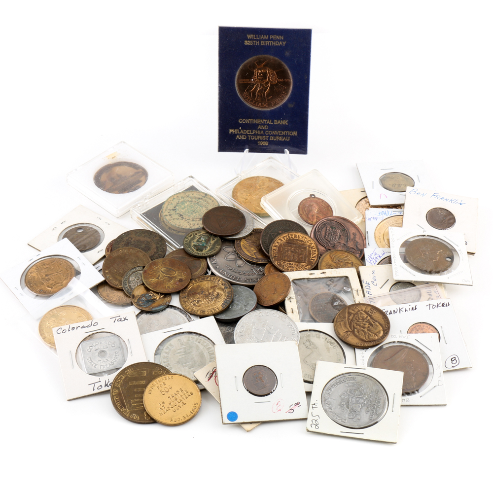 Mixed Selection of Medallions and Tokens