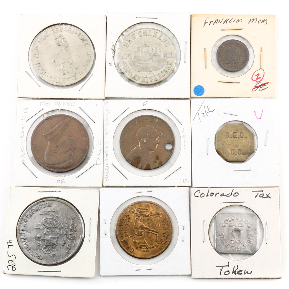 Mixed Selection of Medallions and Tokens