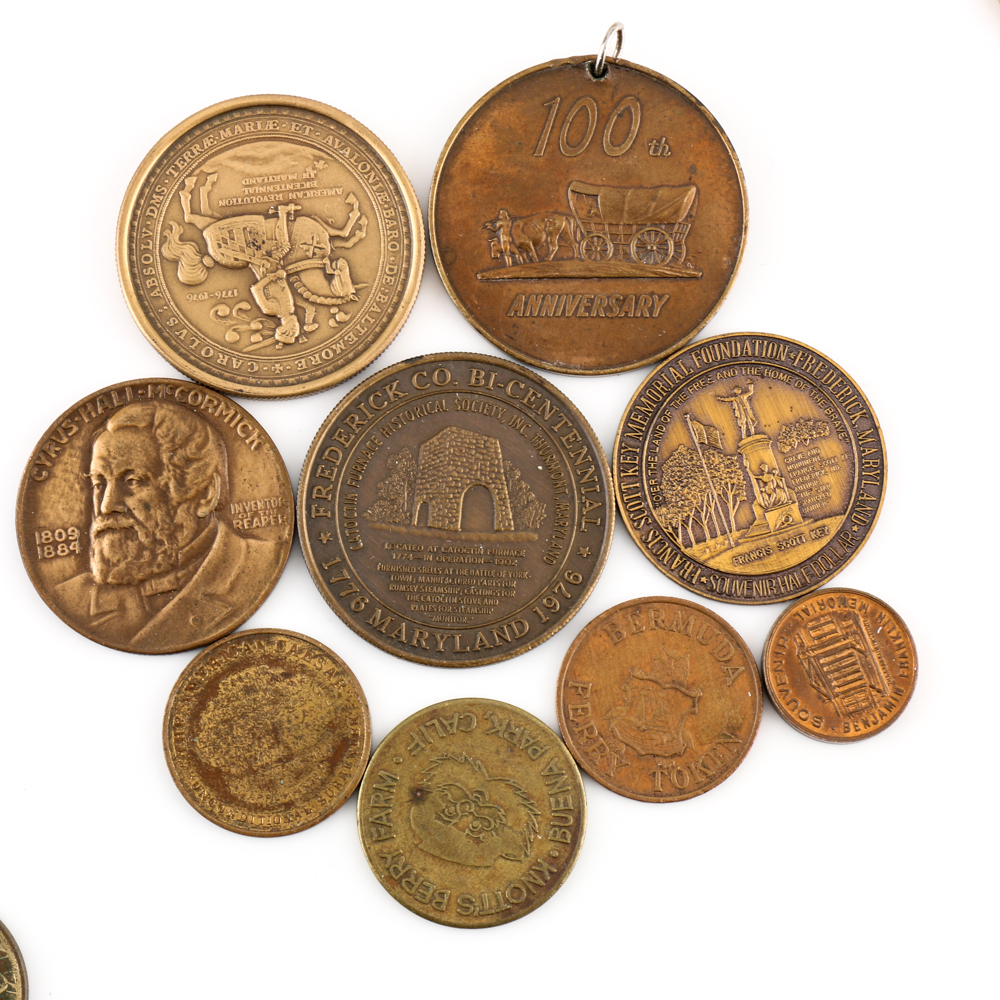 Mixed Selection of Medallions and Tokens