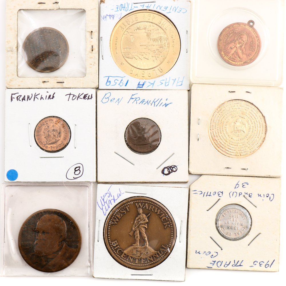 Mixed Selection of Medallions and Tokens