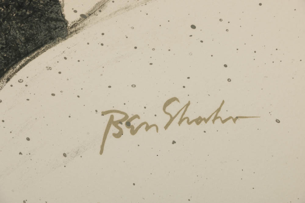 Ben Shahn Lithograph "But One Must Also Have Been..."