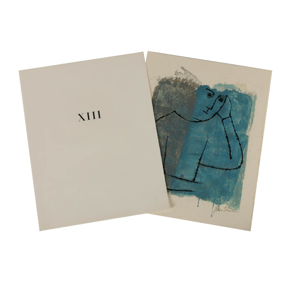 Ben Shahn Lithograph "...To Days in Rooms Withdrawn and Quiet"