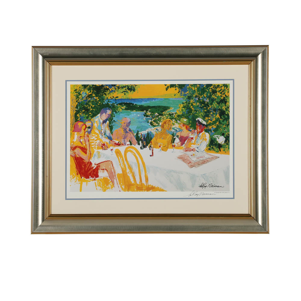 LeRoy Neiman Offset Lithograph "Dine al Fresco"