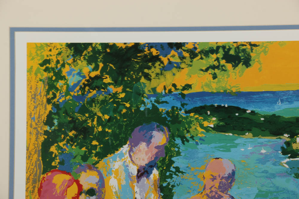 LeRoy Neiman Offset Lithograph "Dine al Fresco"