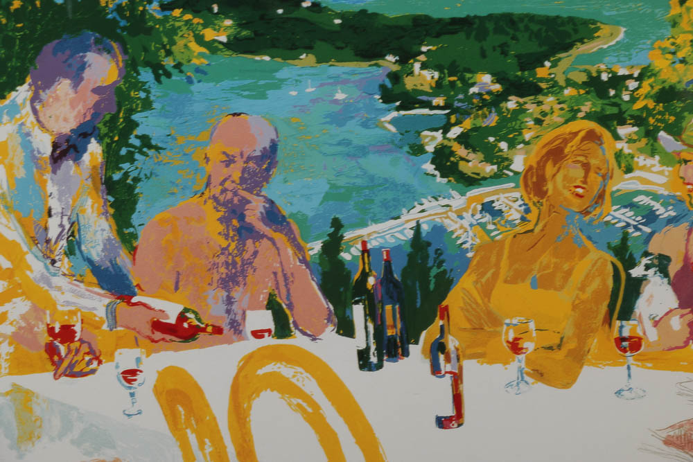 LeRoy Neiman Offset Lithograph "Dine al Fresco"