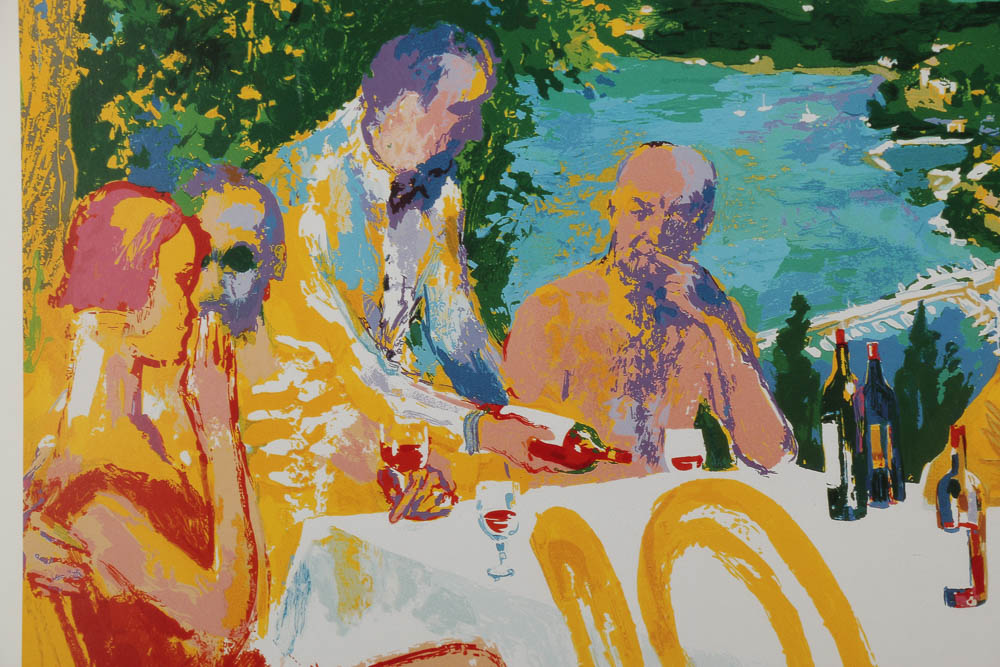 LeRoy Neiman Offset Lithograph "Dine al Fresco"
