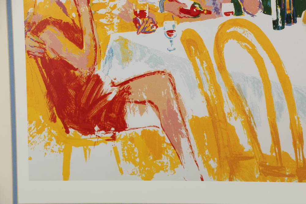LeRoy Neiman Offset Lithograph "Dine al Fresco"
