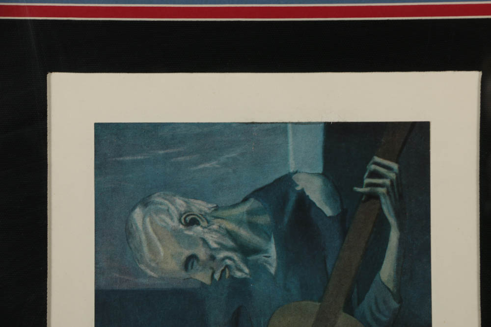 Offset Lithograph after Pablo Picasso "The Old Guitarist"