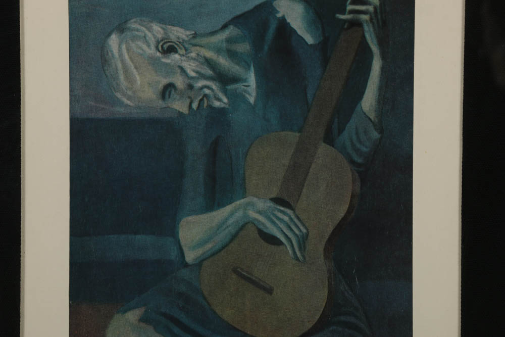 Offset Lithograph after Pablo Picasso "The Old Guitarist"