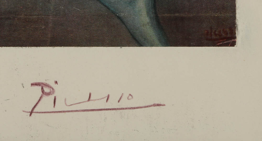 Offset Lithograph after Pablo Picasso "The Old Guitarist"